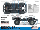 RC 1/10 TOYOTA LAND CRUISER LC76  2-Speed w/ LED - GREY -RTR-