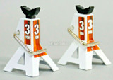 RC 1/10 Scale METAL JACK STANDS 3T (2pcs) -WHITE-