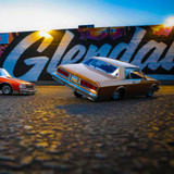 RC 1/10 Low Rider 1987 CHEVY CAPRICE Hopping -RTR- *GOLD*