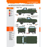 Ak Interactive 1/35 CHEVY PICK UP TRUCK M1008 Troop Carrier Model Kit #AK35030