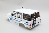 RC 1/10 Truck Body TOYOTA LAND CRUISER LC71 RESCUER *Finished* 325MM -WHITE-