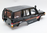 RC 1/10 Truck Body TOYOTA LAND CRUISER LC71 RESCUER *Finished* 325MM -BLACK-