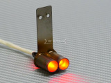 RC 1/10 EXHAUST Auto Backfire LED RED Effect Double METAL Muffler  RC 1/10 EXHAUST Auto Backfire LED RED Effect Double METAL Muffler
