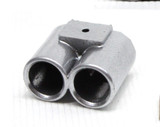 SRC 1/10 Scale BF KIT TIP 3 Dual Exhaust -SILVER-