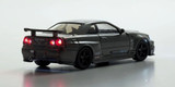 Kyosho 1/64 NISSAN R34 GT-R Nismo MOTN Model Car w/ LED LIGHTS W/ BASE *GRAY*