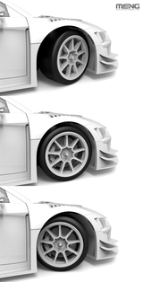 Meng 1/24 Audi R8 LMS GT3 EVO II B-QUIK Absolute Plastic Model Kit