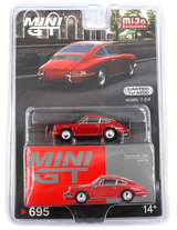 Mini GT 1/64 Die Cast 1963 PORSCHE 911 Model Car *RED*