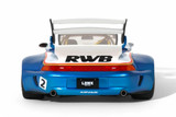 1/18 PORSCHE 911 TURBO RWB X LB Model Car -WHITE/BLUE-
