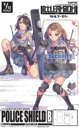 TomyTec Little Armory 1/12 POLICE SHIELD B Model Kit LD005