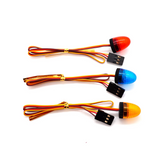 RC 1/10 Flashing LED ROUND Beacon LIGHT Police EMS Roof Top *SMALL* -YELLOW-