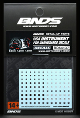 1/64 Scale INSTRUMENT DASHBOARDS DECALS For Diecast Models #BD64137