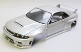 1/10 Scale RC Drift Body Nissan Skyline R33 Shell CLEAR 257mm