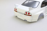 RC 1/10 Scale Body NISSAN SKYLINE R33 Painted Shell 257mm -WHITE-