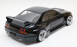 Custom RC 1/10 Drift NISSAN SKYLINE R33 AWD Belt CAR *RTR* -SILVER-