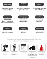 RC Car 1/43 Drift PORSCHE 911 GT3 RS AWD W/ GYRO + LED -RTR-