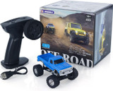 RC 1/36 Mini FORD PICK UP MONSTER TRUCK 4X4 W/ LED Lights -RTR- BLUE