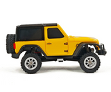 RC 1/36 Mini JEEP WRANGLER 4X4 W/ LED Lights -RTR- YELLOW