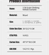 RC 1/36 Mini CRAWLER SCENE Obstacle Course DIY (4pcs)