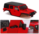 RC 1/18 Truck Body JEEP WRANGLER Hard Body 155mm For Traxxas TRX4M -RED-