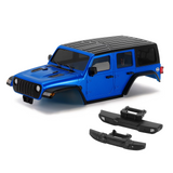 RC 1/18 Truck Body JEEP WRANGLER Hard Body 155mm For Traxxas TRX4M -BLUE-