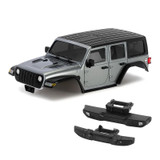 RC 1/18 Truck Body JEEP WRANGLER Hard Body 155mm For Traxxas TRX4M -GRAY-