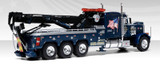 1/43 Die Cast 1980 PETER BUILT 359 WRECKER EAGLE SEMI Model Truck -BLUE-