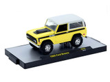 M2 1/64 1969 Ford Bronco ” BOSS ” – Beige with White Top Two-Tone Die Cast Model