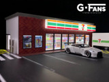 G Fans 1/64 Diorama 7-ELEVEN CONVENIENCE STORE DIORAMA W/ LED #710020