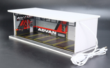G Fans 1/64 Diorama ADVAN GARAGE W/ LED #710008