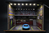 G Fans 1/64 Diorama JDM GARAGE DIORAMA W/ LED #710018