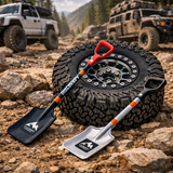 RC 1/10 Scale METAL SHOVELS Scale Accessories (2 SHOVELS) -BLACK + SILVER -