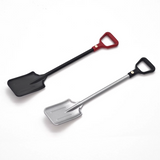 RC 1/10 Scale METAL SHOVELS Scale Accessories (2 SHOVELS) -BLACK + SILVER -