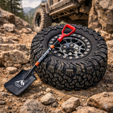 RC 1/10 Scale METAL SHOVELS Scale Accessories (2 SHOVELS) -BLACK + SILVER -