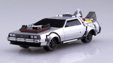 Aoshima 1/43 DMC DELOREAN Back To The Future 3 PULL BACK TOY Model Kit
