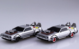 Aoshima 1/43 DMC DELOREAN Back To The Future 3 PULL BACK TOY Model Kit