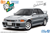Aoshima 1/24 Snap Car #04-DY CE9A LANCER GSR EvolutionⅢ 1995 Model Kit -SILVER-