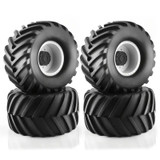RC 1/10 MONSTER TRUCK Wheels / Tires 133mm (4pcs) Set -WHITE-