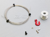 1/10 Winch Servo DRUM - CABLE- HOOK For 360 Degree Rotation Servo 25T -BLACK-