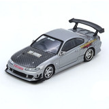 Inno 1/64 NISSAN SKYLINE TOP SECRET SILVIA S15 Model Car -SILVER-