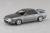Aoshima 1/32 NISSAN SKYLINE R32 GTR W/ Custom Wheels Snap Model Kit -SILVER-