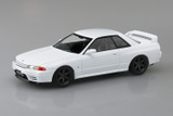 Aoshima 1/32 NISSAN SKYLINE R32 GTR W/ Custom Wheels Snap Model Kit -WHITE-