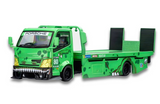 MT 1/64 GREEN DINO CUSTOM TOW TRUCK HAULER Die Cast Model -GREEN-
