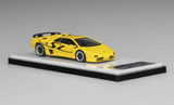 MT 1/64 LAMBORGHINI DIABLO SV w/ Pop Up/Interior/Engine Die Cast Model -YELLOW-