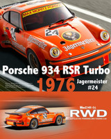 Kyosho RC 1/28 Mini Z Body 1976 PORSCHE 934 RSR TURBO Jagermeister #MZP162EM