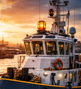 RC 1/10 Flashing LED ROUND Beacon LIGHT W/ GUARD Roof Top LIGHT -YELLOW-