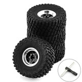 RC 1/18 Scale TRUCK WHEELS Metal Beadlock 57mm For Traxxas TRX4M -BLACK-