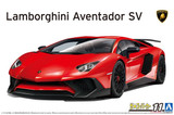 Aoshima 1/24 The Super Car #11 2015 Lamborghini Aventador SV Plastic Model Kit