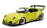 1/18 PORSCHE 911 RWB Pink Slip RAUH-Welt BEGRIFF Genki Model Car -YELLOW-