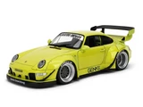 1/18 PORSCHE 911 RWB Pink Slip RAUH-Welt BEGRIFF Genki Model Car -LIME YELLOW-