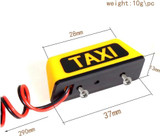 1/10 RC CAR TAXI SIGN W/ LED - YELLOW-